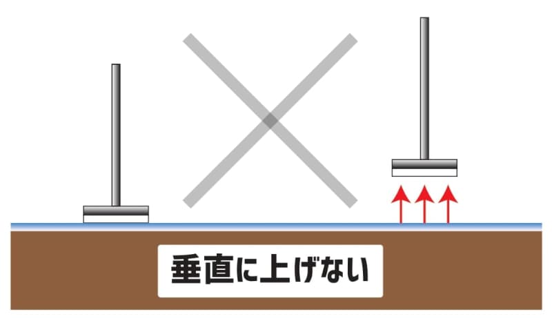 間違ったワイパーの離し方